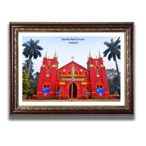 Sacred Heart Church Church Photo Frame, Beautiful Elegant Framed Wall Art of Iconic Cathedral