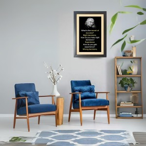 A. P. J. Abdul Kalam & His Famous Quote Photo Frame - Black Frame, 11x15 Inches, Perfect for Office & Wall Decoration, Ideal Gift