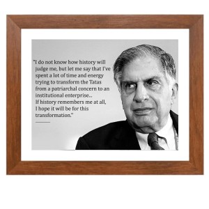 Shree Ratan Naval Tata & Famous Quote Brown Frame, 12x16InchesInspirational Wall Art for Office, Home DecorIdeal Spiritual Gift Shree Ratan Naval Tata & Famous Quote Brown Frame, 12x16InchesInspirational Wall Art for Office, Home DecorIdeal Spiritual Gift
