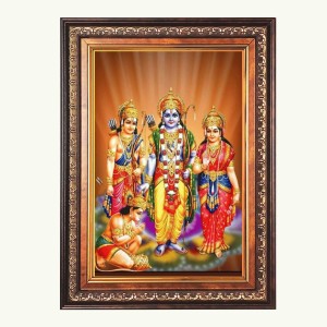 Sri Ram Sita Lakshman And Hanuman Color Photo 10x14 Inch - Vibrant Religious Wall Art for Home or Office Decor. Sri Ram Sita Lakshman And Hanuman Color Photo 10x14 Inch - Vibrant Religious Wall Art for Home or Office Decor.