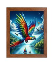 AI Funny Bird Art Picture for Kids - 14x18 inches, Brown Color - Perfect Wall Decor for Children's Room AI Funny Bird Art Picture for Kids - 14x18 inches, Brown Color - Perfect Wall Decor for Children's Room