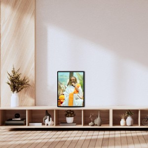 Ravi Shankar Laminated Photo - 5x7 Inches, Divine Blessings for Home & Office and Temple Decoration Ravi Shankar Laminated Photo - 5x7 Inches, Divine Blessings for Home & Office and Temple Decoration