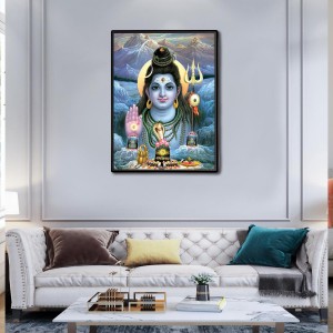Shiva Laminated Photo - 5x7 Inches, Divine Blessings for Home & Office and Temple Decoration Shiva Laminated Photo - 5x7 Inches, Divine Blessings for Home & Office and Temple Decoration