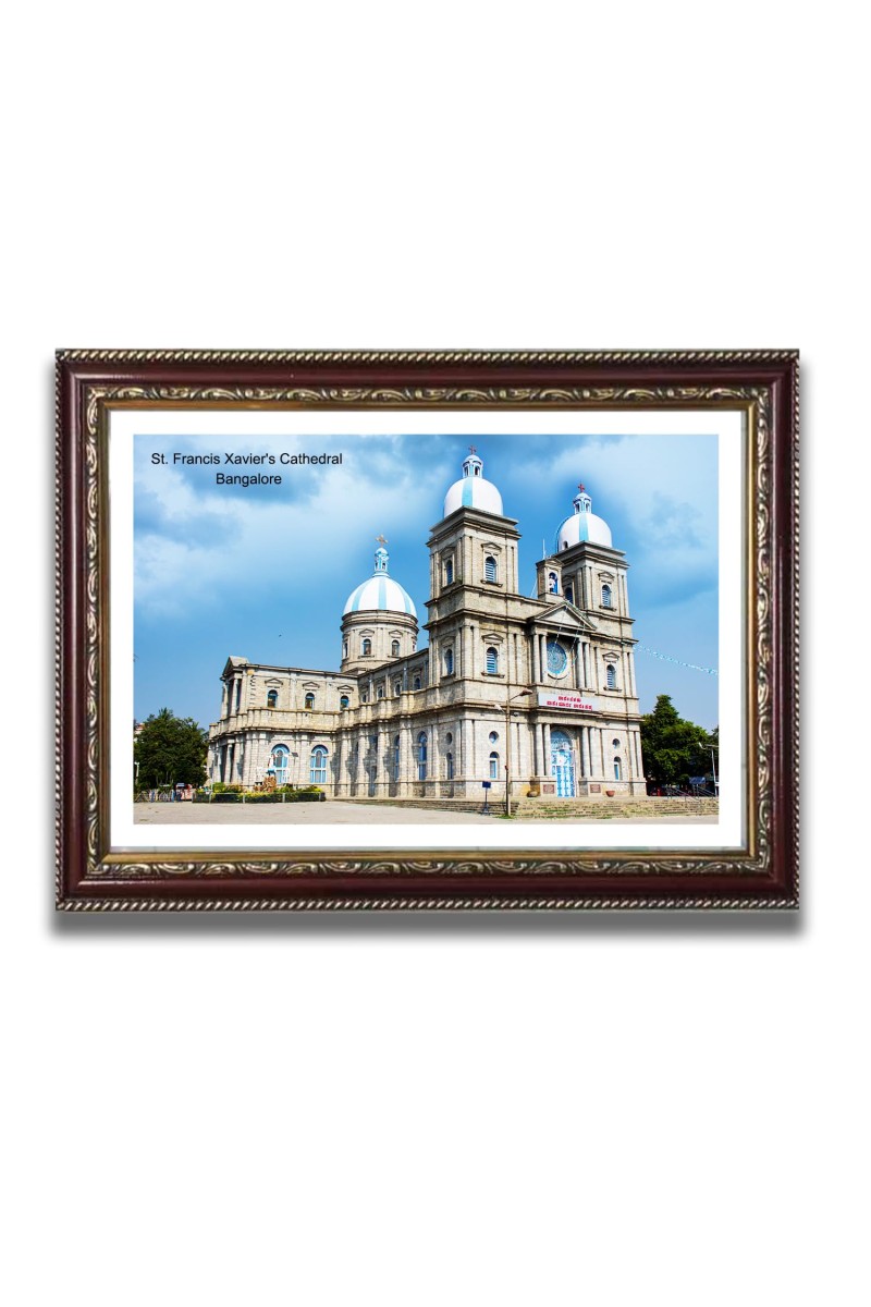 St. Francis Xavier Church Photo Frame, Beautiful Elegant Framed Wall Art of Iconic Cathedral
