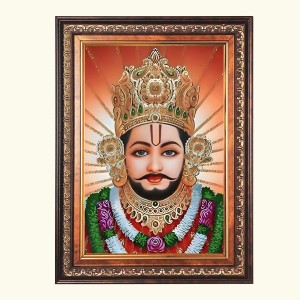 Sri Khatu Shyam Color Photo 10x14 Inch - Vibrant Religious Wall Art for Home or Office Decor. Sri Khatu Shyam Color Photo 10x14 Inch - Vibrant Religious Wall Art for Home or Office Decor.