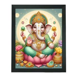 Hitech Sales Shree Shree Ganesh ji Polystyrene Photo Frame for Pooja Room, Temple Decor, Home Decoration and Gifting (Wall and Tabletop, Rectangular, Printed Photo, 7.12 x 9.12 inches Frame, Black) Hitech Sales Shree Shree Ganesh ji Polystyrene Photo Frame for Pooja Room, Temple Decor, Home Decoration and Gifting (Wall and Tabletop, Rectangular, Printed Photo, 7.12 x 9.12 inches Frame, Black)