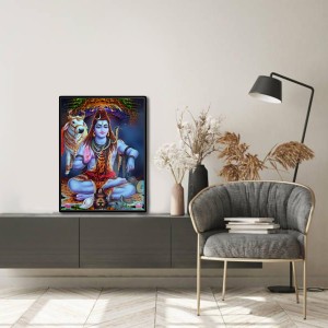 Shiva Laminated Photo - 5x7 Inches, Divine Blessings for Home & Office and Temple Decoration Shiva Laminated Photo - 5x7 Inches, Divine Blessings for Home & Office and Temple Decoration