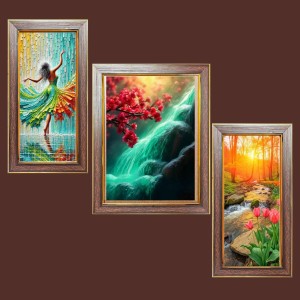 3-Pack Lovely nature view Photo Frames - 2 Pieces 6x13 Inch & 1 Piece 10x13 Inch - Rustic Wall Art for Home & Office Decor - Botanical Wall Hanging for Living Room, Bedroom, or Workspace 3-Pack Lovely nature view Photo Frames - 2 Pieces 6x13 Inch & 1 Piece 10x13 Inch - Rustic Wall Art for Home & Office Decor - Botanical Wall Hanging for Living Room, Bedroom, or Workspace