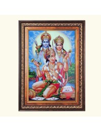 Shri Hanuman Color Photo 10x14 Inch - Vibrant Religious Wall Art for Home or Office Decor.