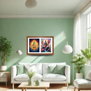 Agni deva and shiva Photo Frame - 13x17Inches - Spiritual Artwork for Home Decor, Puja Room and Office Decoration Agni deva and shiva Photo Frame - 13x17Inches - Spiritual Artwork for Home Decor, Puja Room and Office Decoration