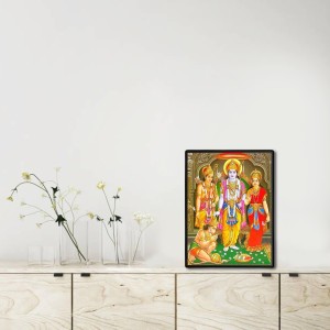 Ram Darbar Laminated Photo - 5x7 Inches, Divine Blessings for Home & Office and Temple Decoration Ram Darbar Laminated Photo - 5x7 Inches, Divine Blessings for Home & Office and Temple Decoration