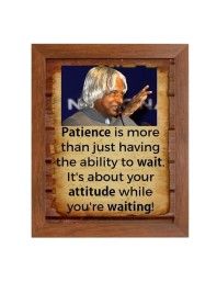 A P J Abdul Kalam & Famous Quote Brown Frame, 16x20InchesInspirational Wall Art for Office, Home DecorIdeal Spiritual Gift