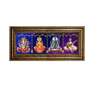 HiTech Sales Hanuman Ji Hugs Lord Sri Ram Ram and Hanuman Photo Frame for Home Decor & Puja,Office,Wall/Table,Study room gifts | PVC Frame & Front Face Glass Religious Frame (10 X 8 in)