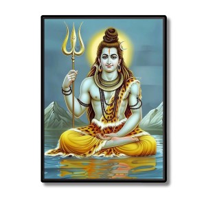 Shiva Laminated Photo - 5x7 Inches, Divine Blessings for Home & Office and Temple Decoration Shiva Laminated Photo - 5x7 Inches, Divine Blessings for Home & Office and Temple Decoration
