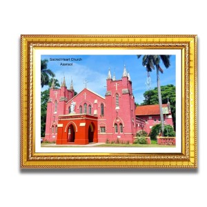 Sacred Heart Church Church Photo Frame, Beautiful Elegant Framed Wall Art of Iconic Cathedral Sacred Heart Church Church Photo Frame, Beautiful Elegant Framed Wall Art of Iconic Cathedral