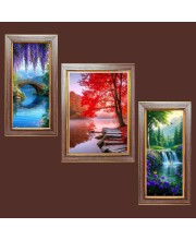 3-Pack Whispers of the Forest Photo Frames - 2 Pieces 10x17 Inch & 1 Piece 14x17 Inch - Rustic Wall Art for Home & Office Decor - Botanical Wall Hanging for Living Room, Bedroom, or Workspace 3-Pack Whispers of the Forest Photo Frames - 2 Pieces 10x17 Inch & 1 Piece 14x17 Inch - Rustic Wall Art for Home & Office Decor - Botanical Wall Hanging for Living Room, Bedroom, or Workspace
