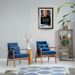 Mr. Bill Gates & His Famous Quote Black Photo Frame, 11x15 Inches, Perfect for Office & Wall Decoration, Ideal Gift Mr. Bill Gates & His Famous Quote Black Photo Frame, 11x15 Inches, Perfect for Office & Wall Decoration, Ideal Gift