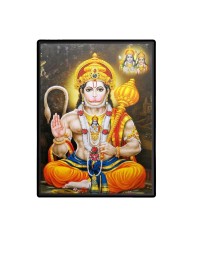Hanuman Laminated Photo - 5x7 Inches, Divine Blessings for Home & Office and Temple Decoration