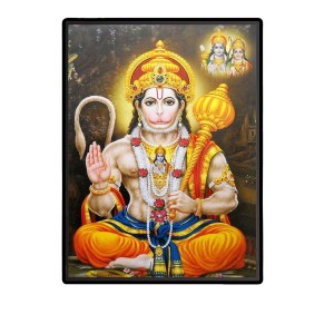 Hanuman Laminated Photo - 5x7 Inches, Divine Blessings for Home & Office and Temple Decoration Hanuman Laminated Photo - 5x7 Inches, Divine Blessings for Home & Office and Temple Decoration