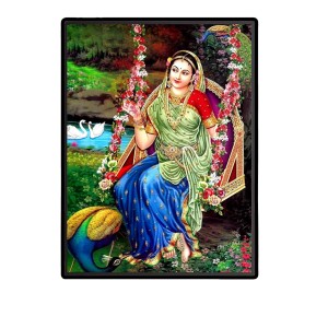 Radha Laminated Photo - 5x7 Inches, Divine Blessings for Home & Office and Temple Decoration Radha Laminated Photo - 5x7 Inches, Divine Blessings for Home & Office and Temple Decoration