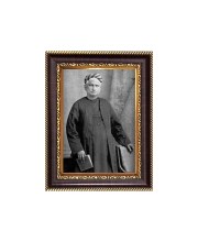 Bankim Chandra Chatterjee Digital Print Photo 6.7x8.7 inches - Vibrant Religious Wall Art for Home, Office and Temple Decor.