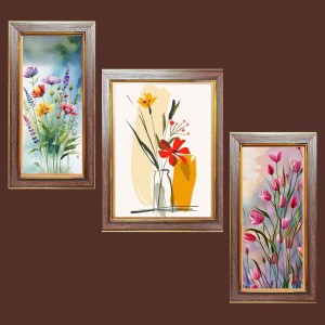 3-Pack floral flower paintings Photo Frames - 2 Pieces 14x21 Inch & 1 Piece 18x21 Inch - Rustic Wall Art for Home & Office Decor - Botanical Wall Hanging for Living Room, Bedroom, or Workspace 3-Pack floral flower paintings Photo Frames - 2 Pieces 14x21 Inch & 1 Piece 18x21 Inch - Rustic Wall Art for Home & Office Decor - Botanical Wall Hanging for Living Room, Bedroom, or Workspace