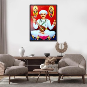 Sant Tukaram Laminated Photo - 5x7 Inches, Divine Blessings for Home & Office and Temple Decoration