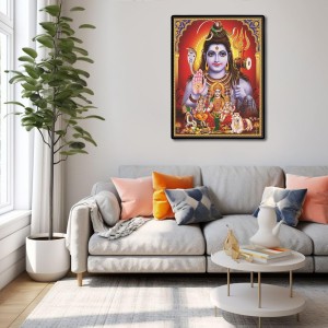 Shiva Family Laminated Photo - 5x7 Inches, Divine Blessings for Home & Office and Temple Decoration Shiva Family Laminated Photo - 5x7 Inches, Divine Blessings for Home & Office and Temple Decoration