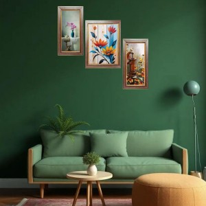 3-Pack Beautiful flower paintings Photo Frames - 2 Pieces 14x21 Inch & 1 Piece 18x21 Inch - Rustic Wall Art for Home & Office Decor - Botanical Wall Hanging for Living Room, Bedroom, or Workspac 3-Pack Beautiful flower paintings Photo Frames - 2 Pieces 14x21 Inch & 1 Piece 18x21 Inch - Rustic Wall Art for Home & Office Decor - Botanical Wall Hanging for Living Room, Bedroom, or Workspac
