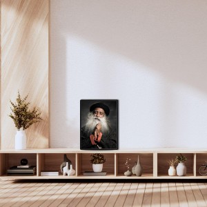 Sadhguru (Jaggi Vasudev) Laminated Photo - 5x7 Inches, Divine Blessings for Home & Office and Temple Decoration