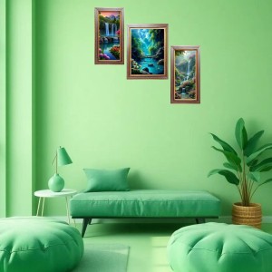 3-Pack Hidden Waterfalls of the Wild Photo Frames - 2 Pieces 6x13 Inch & 1 Piece 10x13 Inch - Rustic Wall Art for Home & Office Decor - Botanical Wall Hanging for Living Room, Bedroom, or Worksp 3-Pack Hidden Waterfalls of the Wild Photo Frames - 2 Pieces 6x13 Inch & 1 Piece 10x13 Inch - Rustic Wall Art for Home & Office Decor - Botanical Wall Hanging for Living Room, Bedroom, or Worksp