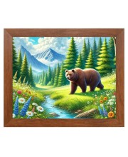 AI Funny Polar bear Art Picture for Kids - 10x14 inches, Brown Color - Perfect Wall Decor for Children's Room AI Funny Polar bear Art Picture for Kids - 10x14 inches, Brown Color - Perfect Wall Decor for Children's Room