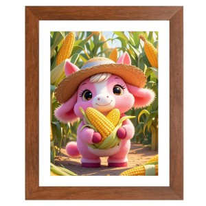 AI Funny Cute Rat Art Picture for Kids - 14x18 inches, Brown Color - Perfect Wall Decor for Children's Room AI Funny Cute Rat Art Picture for Kids - 14x18 inches, Brown Color - Perfect Wall Decor for Children's Room