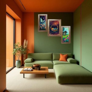 3-Pack Beautiful painting Photo Frames - 2 Pieces 6x13 Inch & 1 Piece 10x13 Inch - Rustic Wall Art for Home & Office Decor - Botanical Wall Hanging for Living Room, Bedroom, or Workspace 3-Pack Beautiful painting Photo Frames - 2 Pieces 6x13 Inch & 1 Piece 10x13 Inch - Rustic Wall Art for Home & Office Decor - Botanical Wall Hanging for Living Room, Bedroom, or Workspace
