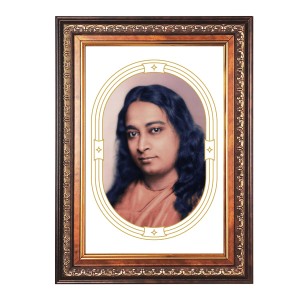 Sri Paramahansa Yogananda Color Photo 10x14 Inch - Vibrant Religious Wall Art for Home or Office Decor.