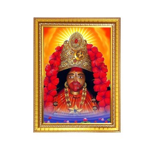 Maa Tara Photo Frame - 18x22 Inches, Brown Wooden Frame for Home, Office & Temple Decoration Maa Tara Photo Frame - 18x22 Inches, Brown Wooden Frame for Home, Office & Temple Decoration