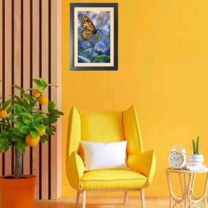 The beautiful butterfly Photo Frame Funny Animal and Bird Cartoon Art, Black color, 17x21 Inch The beautiful butterfly Photo Frame Funny Animal and Bird Cartoon Art, Black color, 17x21 Inch