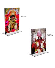 Debi Tara Acrylic T-Style Photo Stand - 11x13 Inches, Compact and Stylish Spiritual Display, easily change 2 photos (Pack of 1)