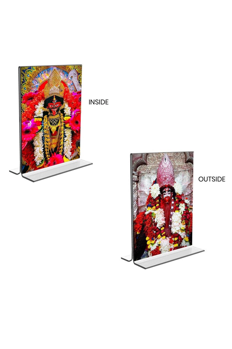 Debi Tara Acrylic T-Style Photo Stand, Compact and Stylish Spiritual Display, easily change 2 photos (Pack of 1)