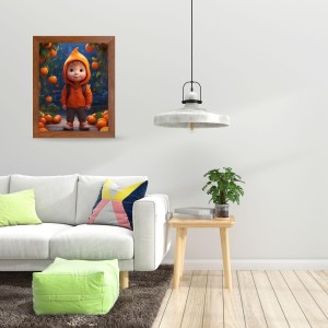 AI Funny KId Art Picture for Kids - 10x14 inches, Brown Color - Perfect Wall Decor for Children's Room AI Funny KId Art Picture for Kids - 10x14 inches, Brown Color - Perfect Wall Decor for Children's Room