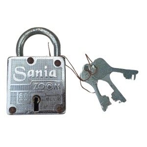 Hi Tech Sales New Square Lock (Sania Zoom) 8 lvr | Iron Body 60 mm | 3 Silver Keys | 1 Lock Hi Tech Sales New Square Lock (Sania Zoom) 8 lvr | Iron Body 60 mm | 3 Silver Keys | 1 Lock