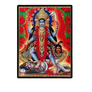 Maa Kali Laminated Photo (11x13 Inches Without glass) Divine Blessings for Table and Walls,Home & Office and Temple Decoration