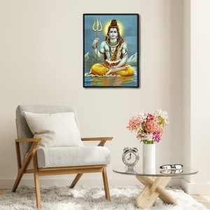 Shiva Laminated Photo - 5x7 Inches, Divine Blessings for Home & Office and Temple Decoration Shiva Laminated Photo - 5x7 Inches, Divine Blessings for Home & Office and Temple Decoration