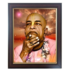 Hitech Sales Bhaktibedanta Swami Prabhupada Photo Frame for Pooja Room, Temple Decor, Home Decoration and Gift Hitech Sales Bhaktibedanta Swami Prabhupada Photo Frame for Pooja Room, Temple Decor, Home Decoration and Gift
