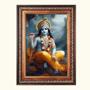 Sri Krishna Color Photo 10x14 Inch - Vibrant Religious Wall Art for Home or Office Decor. Sri Krishna Color Photo 10x14 Inch - Vibrant Religious Wall Art for Home or Office Decor.