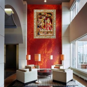 Lord Radha Krishna Digital Print Photo 10.7x12.7 inches (I6132) - Vibrant Religious Wall Art for Home or Office Decor.