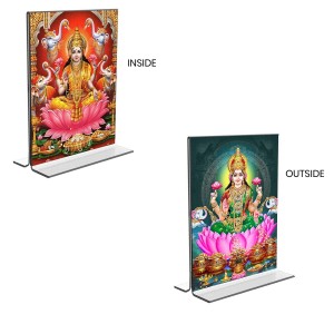 Debi Lakshmi Acrylic T-Style Photo Stand - 9x11 Inches, Compact and Stylish Spiritual Display, easily change 2 photos (Pack of 1) Debi Lakshmi Acrylic T-Style Photo Stand - 9x11 Inches, Compact and Stylish Spiritual Display, easily change 2 photos (Pack of 1)