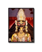 Boro Maa Laminated Photo - 5x7 Inches, Divine Blessings for Home & Office and Temple Decoration