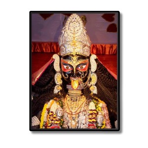 Boro Maa Laminated Photo - 5x7 Inches, Divine Blessings for Home & Office and Temple Decoration
