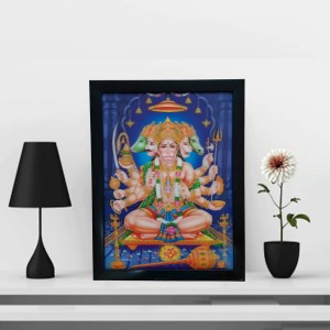 Hitech Panchmukhi Hanuman, Bajrangbali 3D Laminated Photo Frame - Perfect Décor for Walls, Tables, and Sacred Spaces. Great for Gifts, Puja, and Elevating Living Room Ambiance Hitech Panchmukhi Hanuman, Bajrangbali 3D Laminated Photo Frame - Perfect Décor for Walls, Tables, and Sacred Spaces. Great for Gifts, Puja, and Elevating Living Room Ambiance